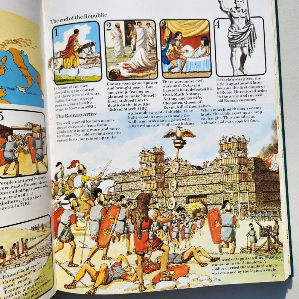 The Usborne Book of World History Hardcover Book Textbook Homeschooling Curricul